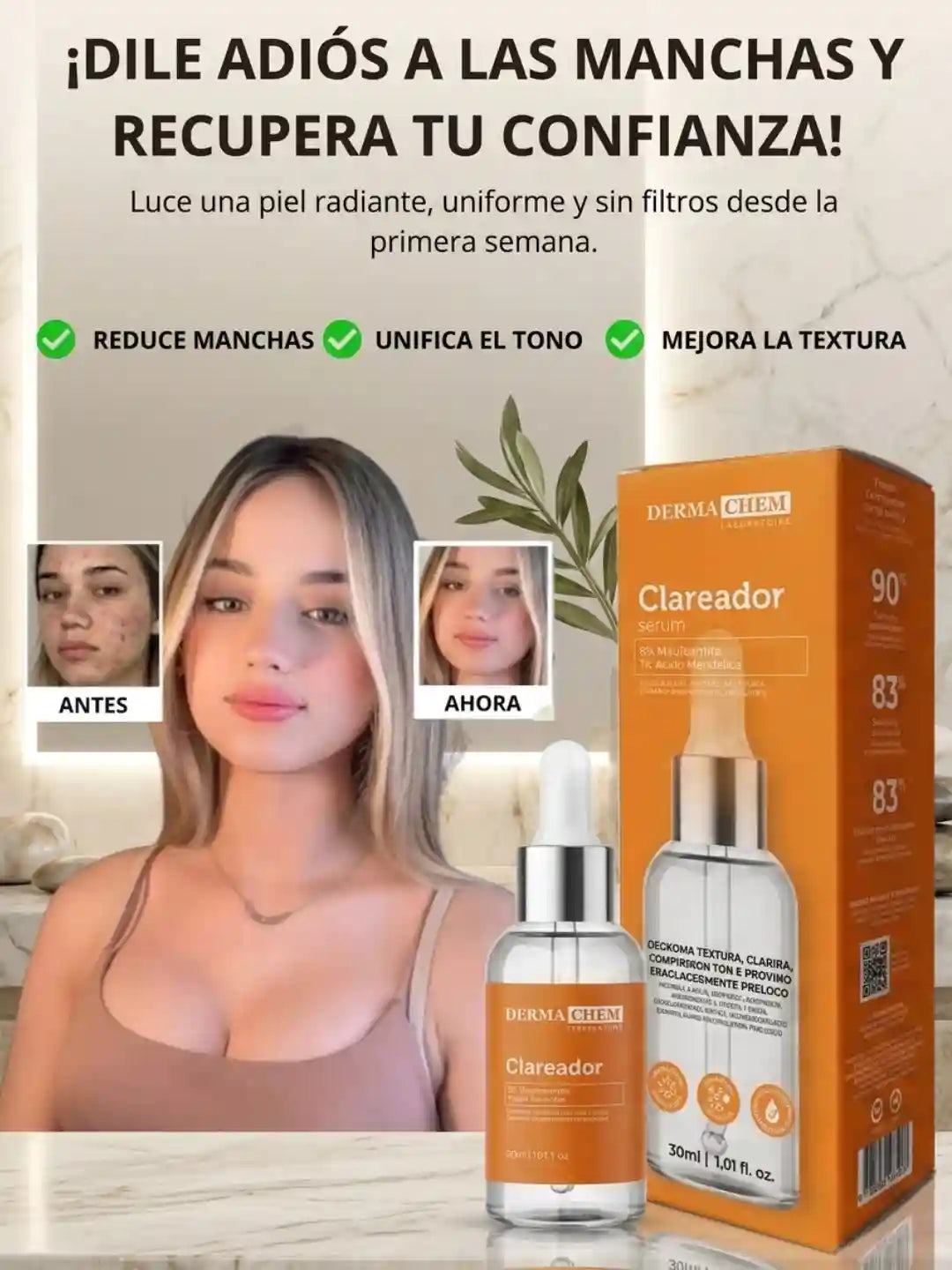 CLAREADOR- REPARA EL DAÑO DE TU PIEL